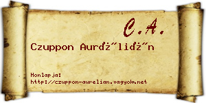 Czuppon Aurélián névjegykártya